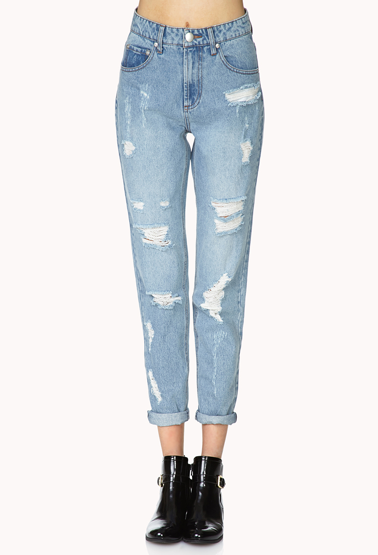 forever 21 black ripped jeans