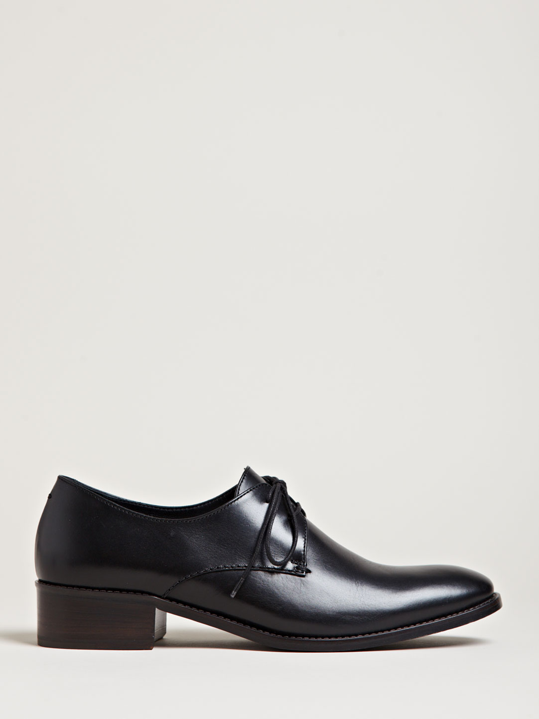 Haider Ackermann Womens Lux Leather Derby Shoes in Black | Lyst