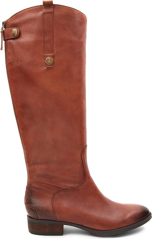 Sam edelman Penny Riding Boots in Brown | Lyst