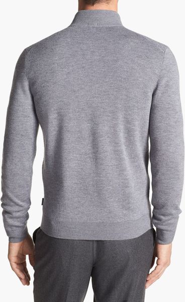 Boss By Hugo Boss Manuele Merino Wool Sweater in Gray for Men (Light ...
