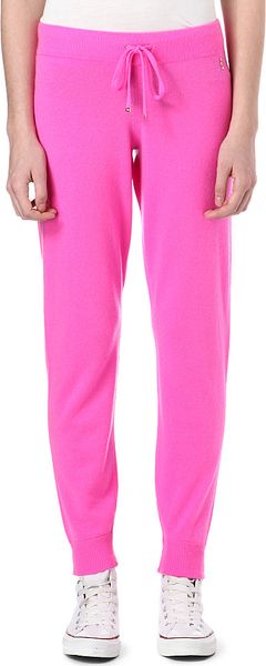 Juicy Couture Cashmere Slim Jogging Bottoms in Purple (Mademoiselle) | Lyst