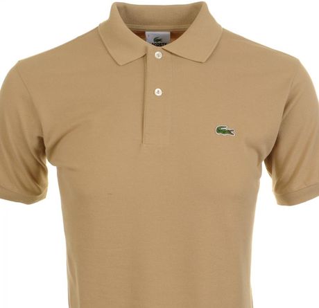 Lacoste Polo T Shirt Sahara in Beige for Men | Lyst