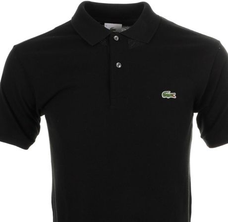 Lacoste Polo T Shirt in Black for Men | Lyst