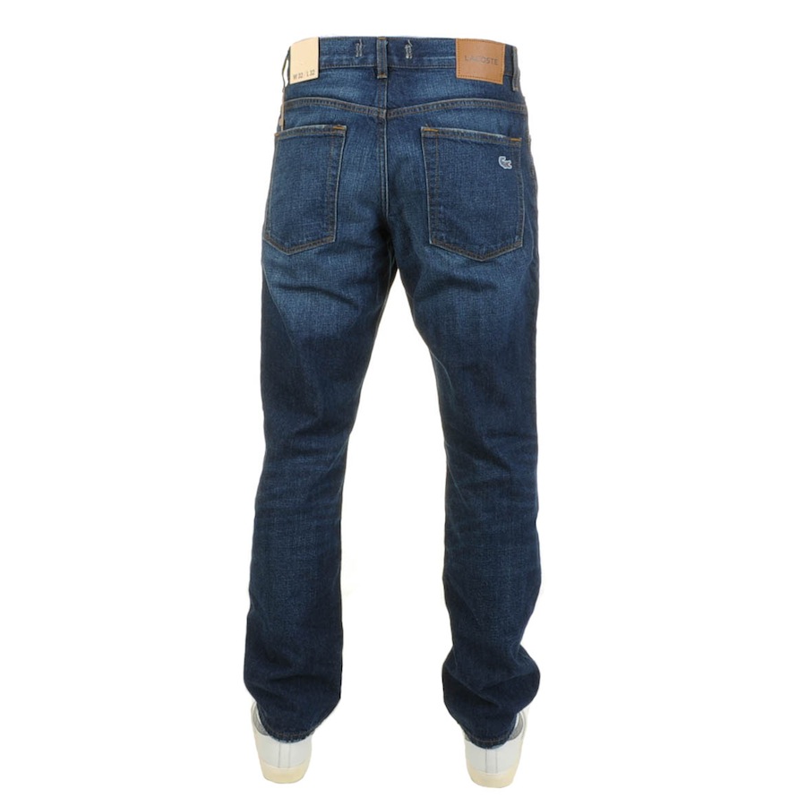Lacoste Relax Fit Jeans Med Used Indigo in Blue for Men | Lyst