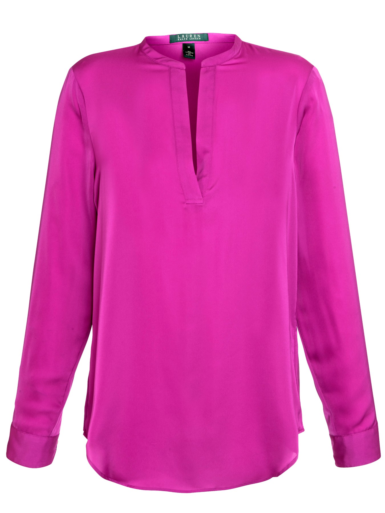 Lauren By Ralph Lauren Marlen Split Neck Tunic Blouse in Pink (Athena ...