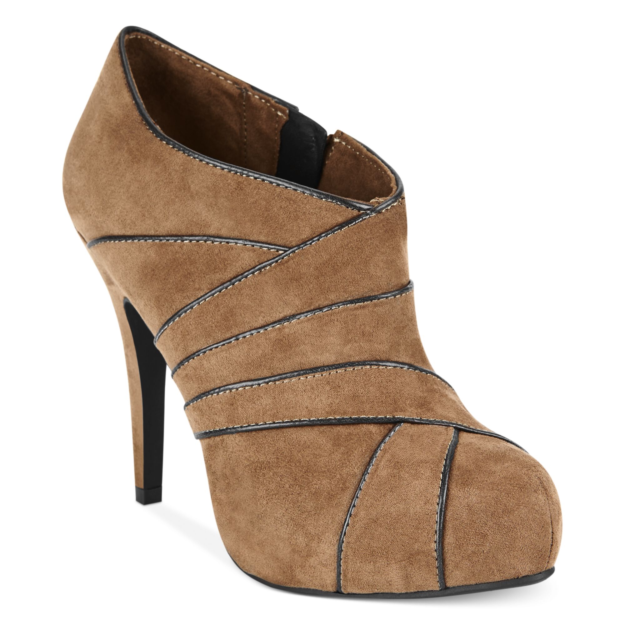 Fergie Fergalicious Hanna Wrapped Platform Shooties in Khaki (Taupe) | Lyst