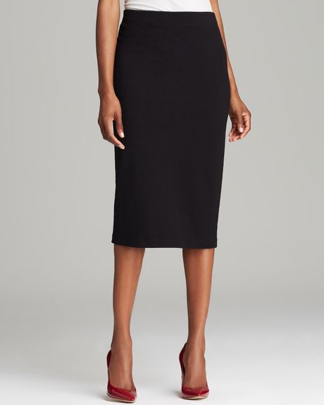 Vince Camuto Long Fitted Skirt in Black (Rich Black) | Lyst