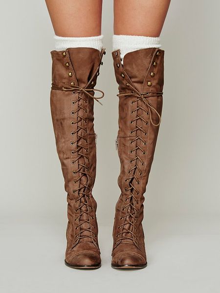Jeffrey Campbell Joe Lace Up Boot in Brown (Light Brown) | Lyst