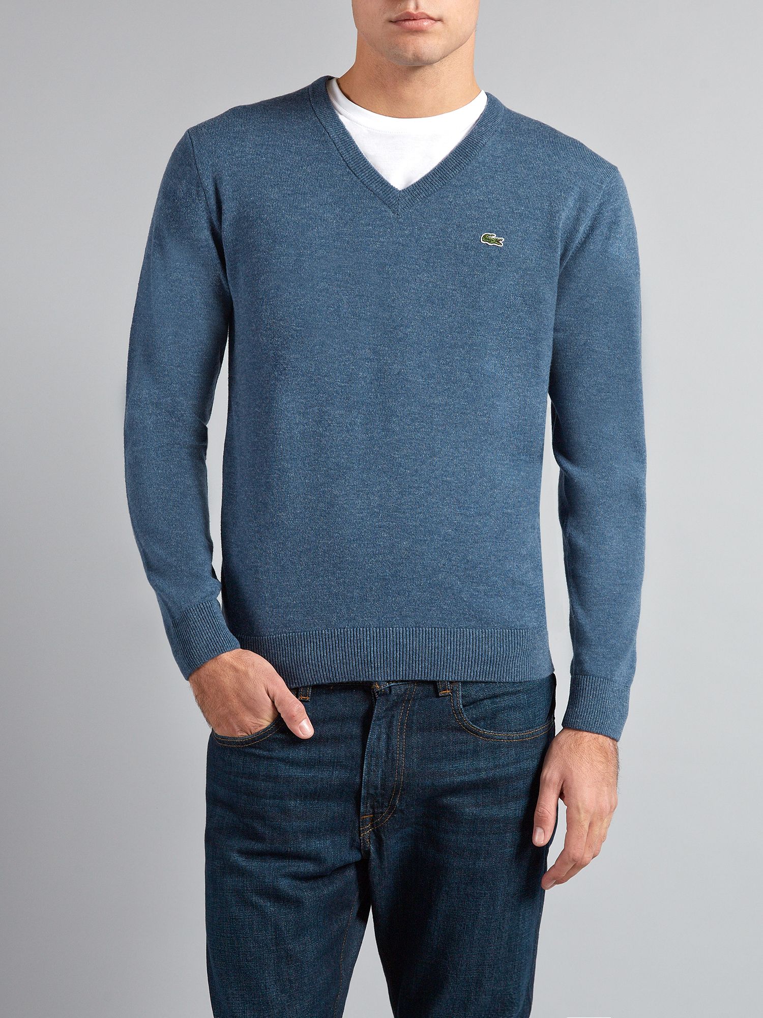Lacoste Jersey Sweater in Blue for Men | Lyst