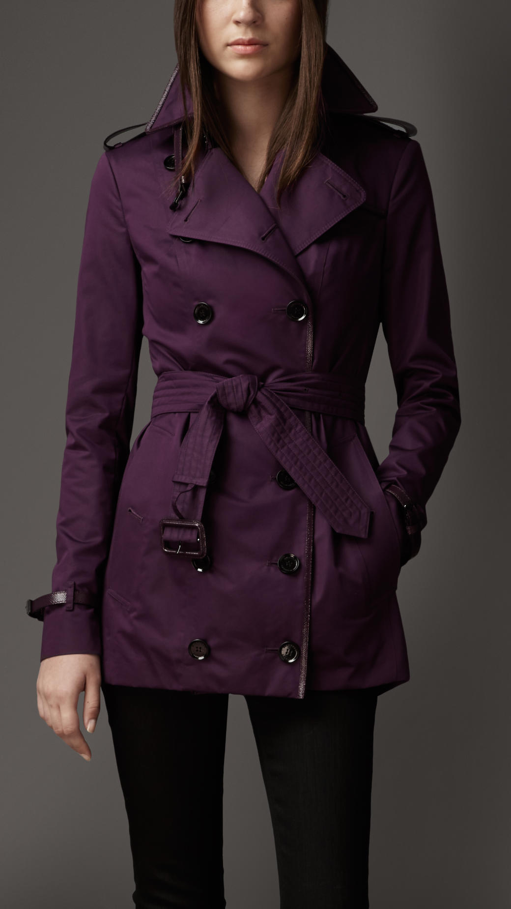 burberry trench coat mens purple
