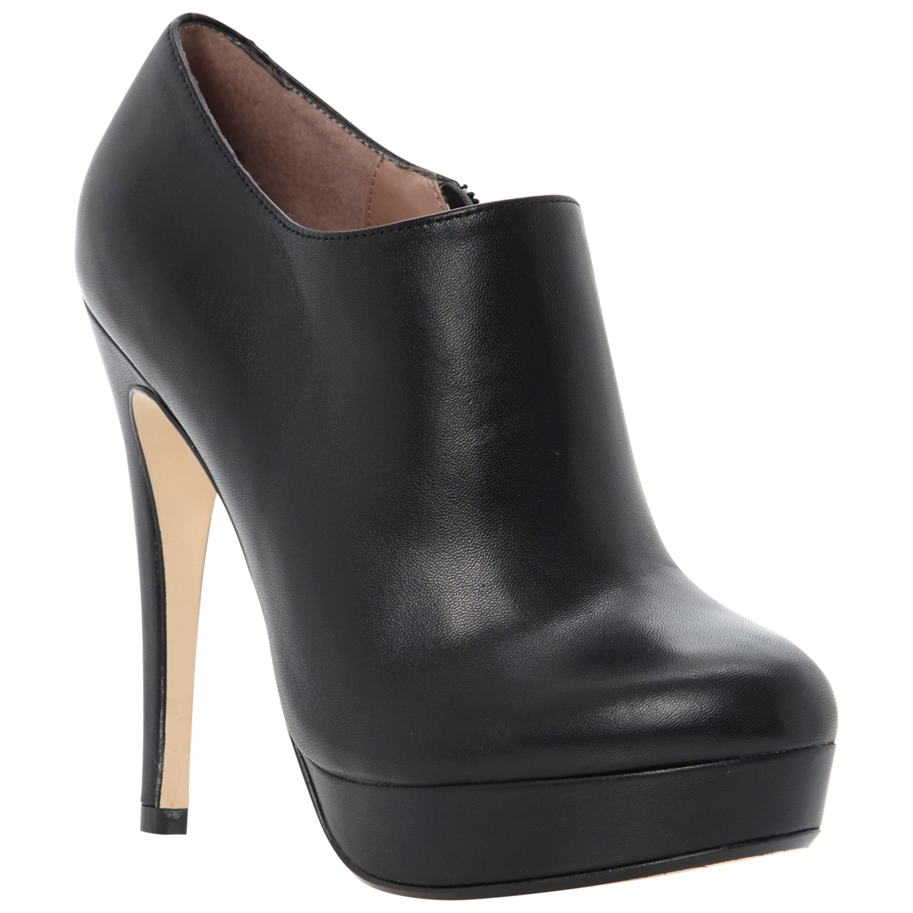 Dune Bavina Leather Platform Stiletto Shoe Boots in Black | Lyst