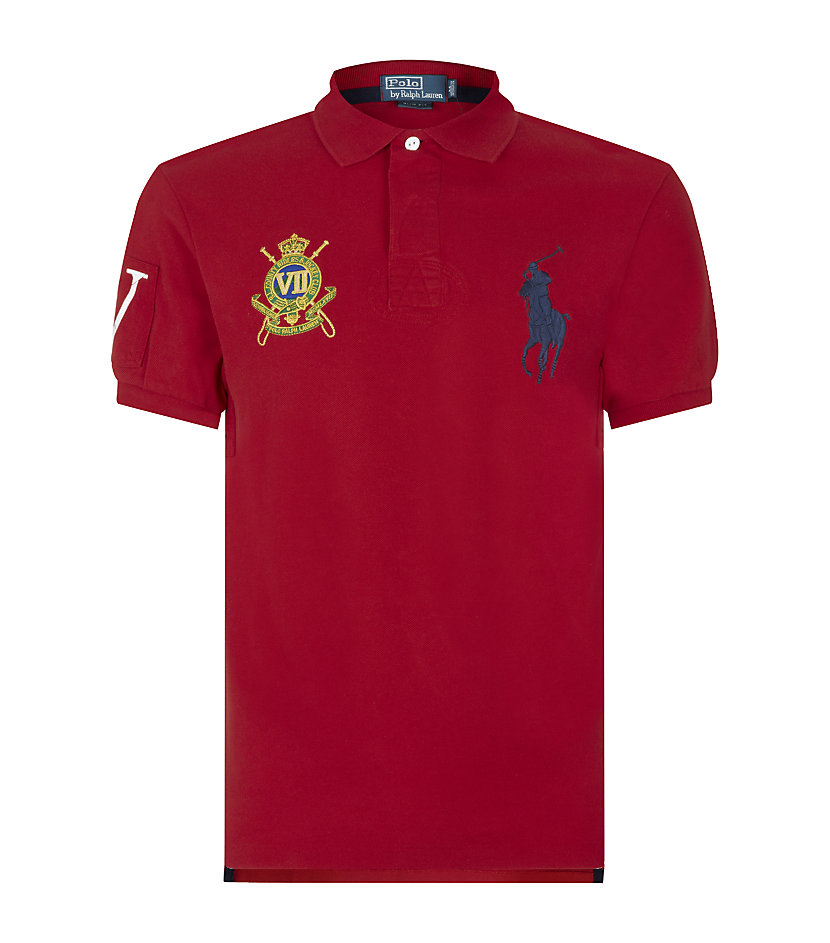 Polo ralph lauren Slim Fit Big Pony Crest Polo Shirt in Blue for Men | Lyst