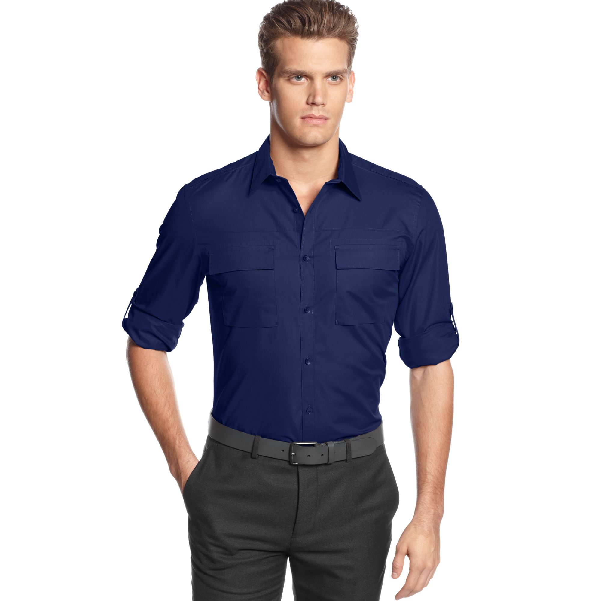 Calvin Klein shirts casual shirts in Blue for Men (Blue Depths) | Lyst