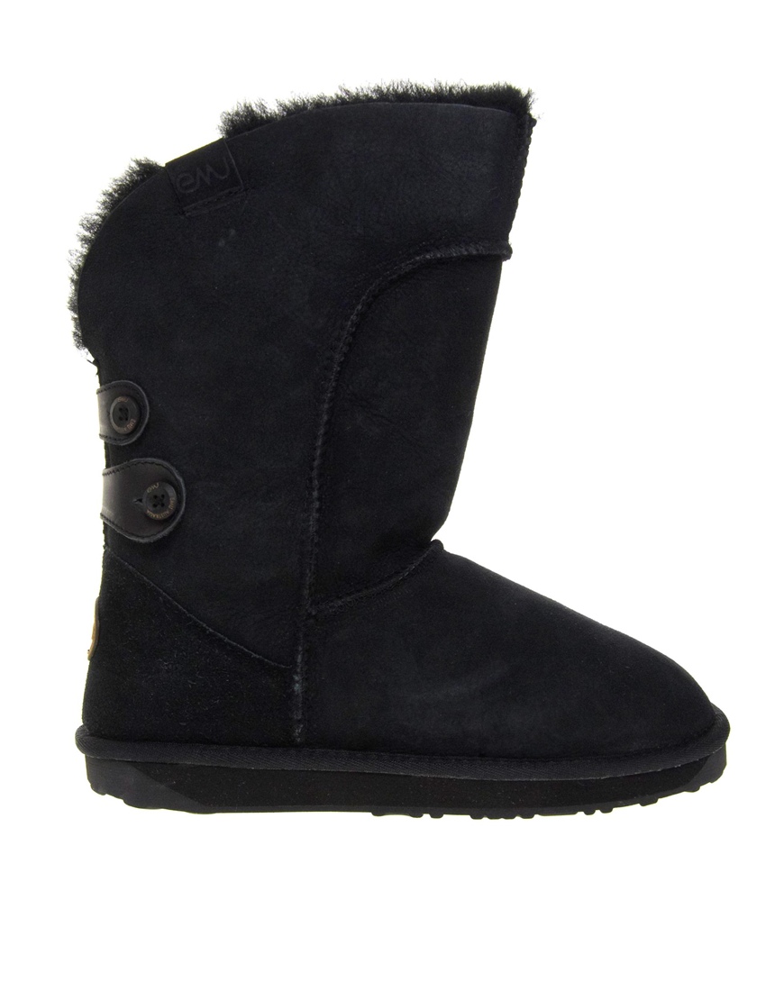 Lyst - Emu Alba Sheepskin Boots in Black