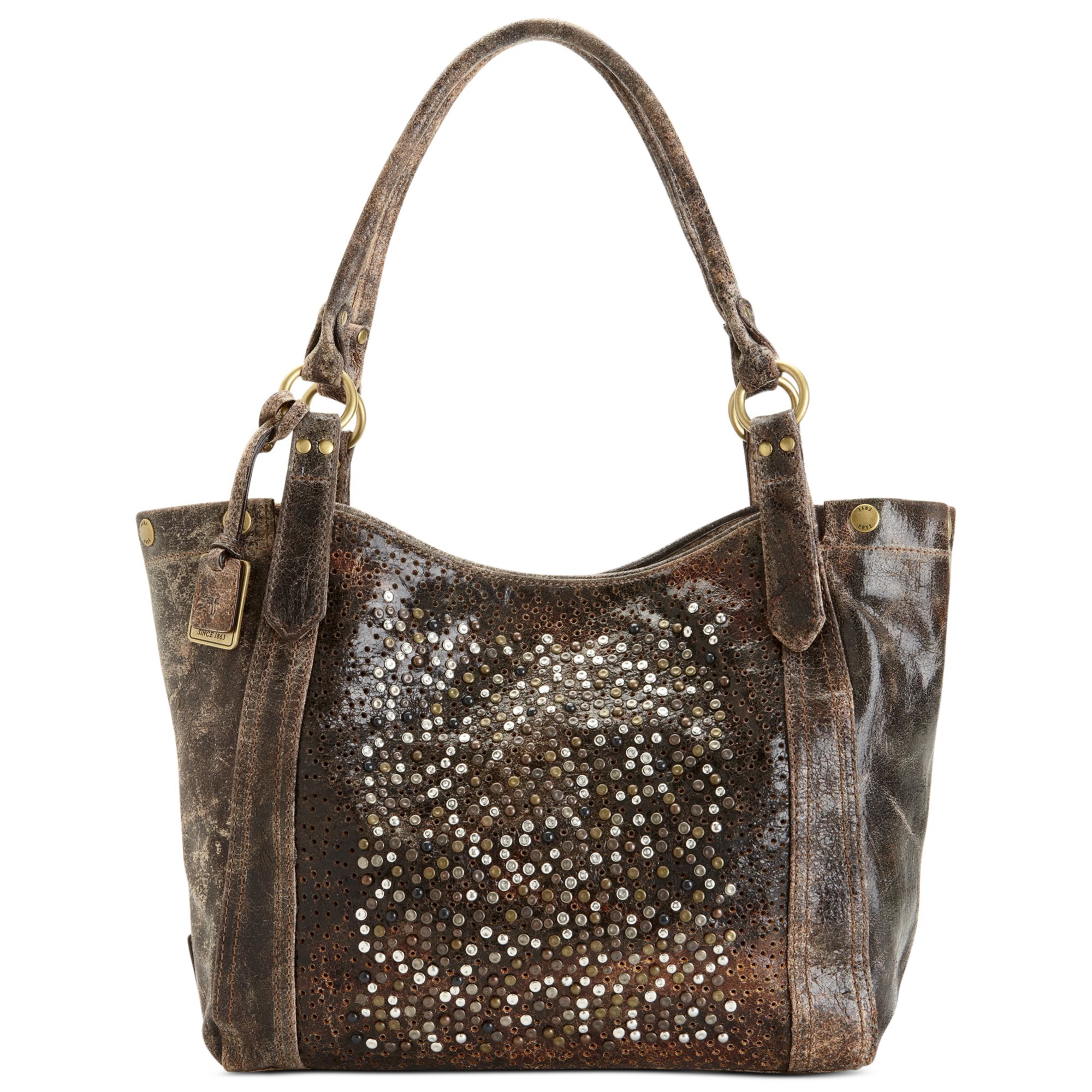 Lyst Frye Deborah Shoulder Bag In Brown Gallery
