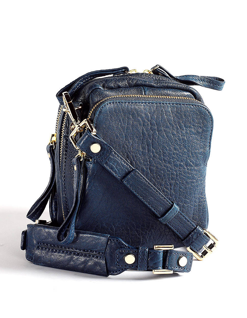 Cole Square Biz Leather Crossbody Bag in Blue Lyst