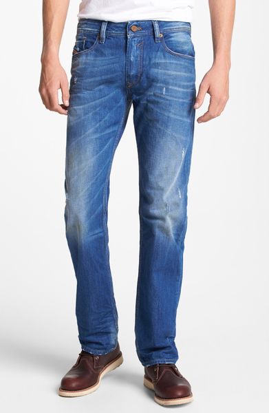 Diesel Waykee Straight Leg Jeans in Blue for Men (0823u) | Lyst