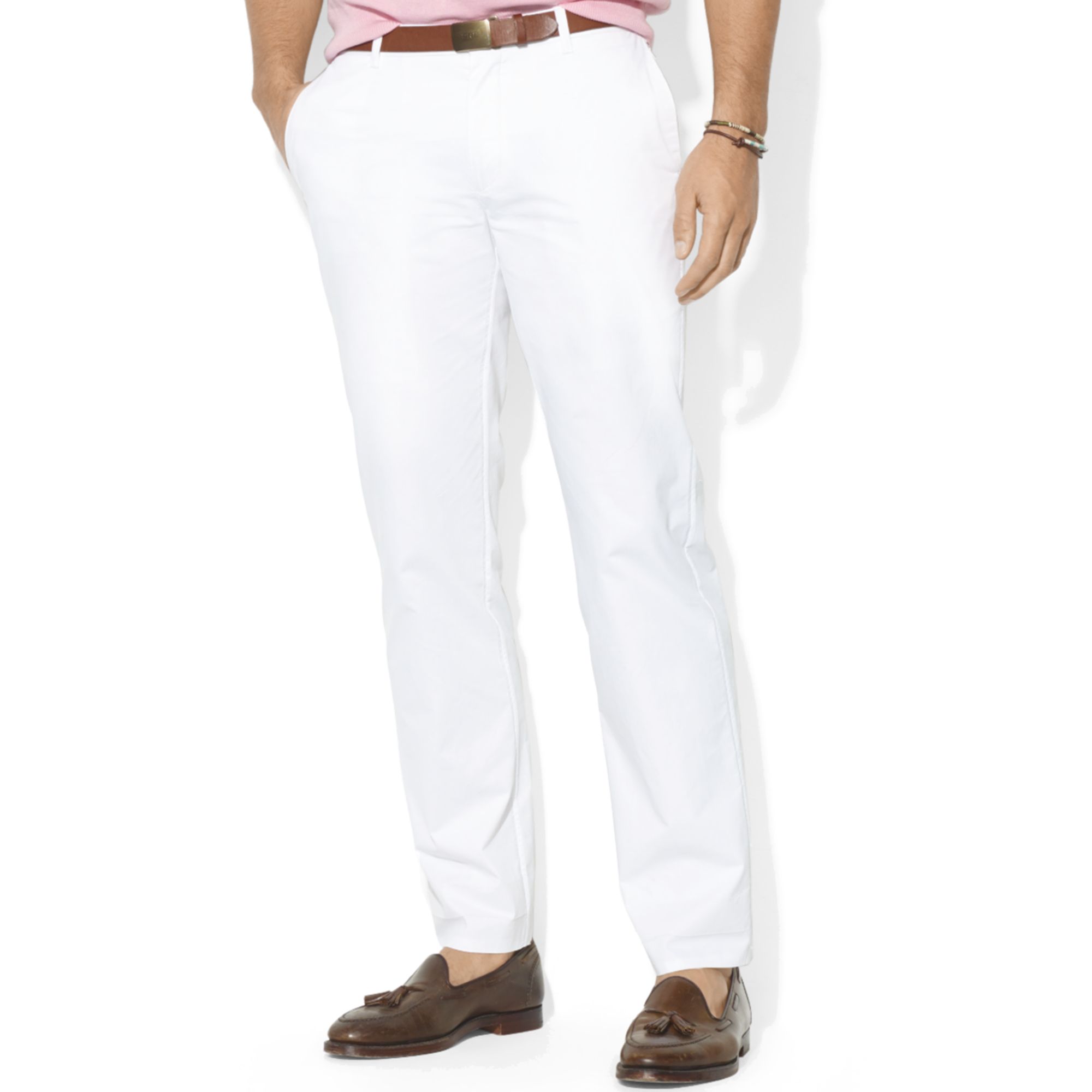 Ralph Lauren Classic Fit Hudson Westport Chino Pants in White for Men ...