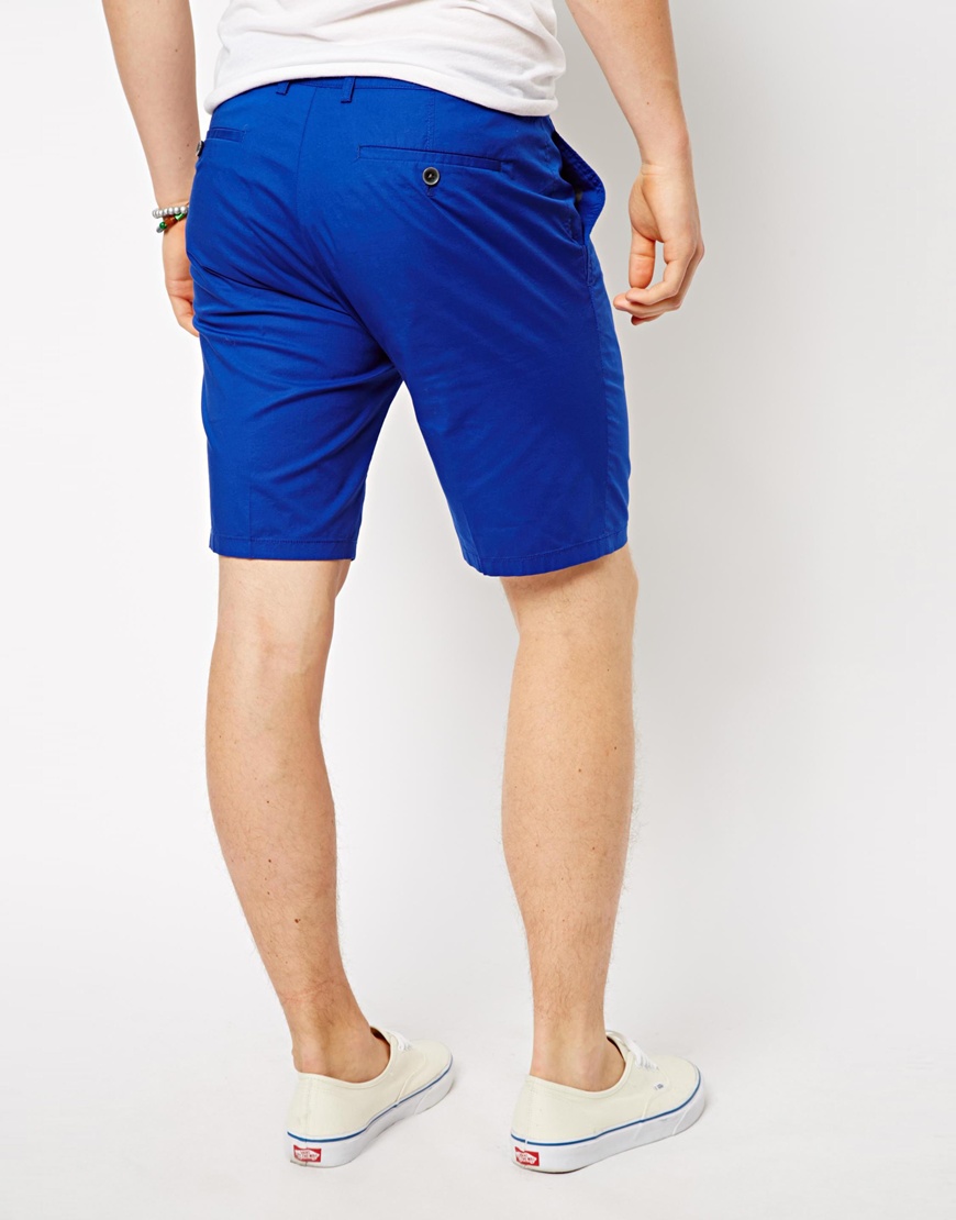 Asos Esprit Suit Shorts in Blue for Men | Lyst