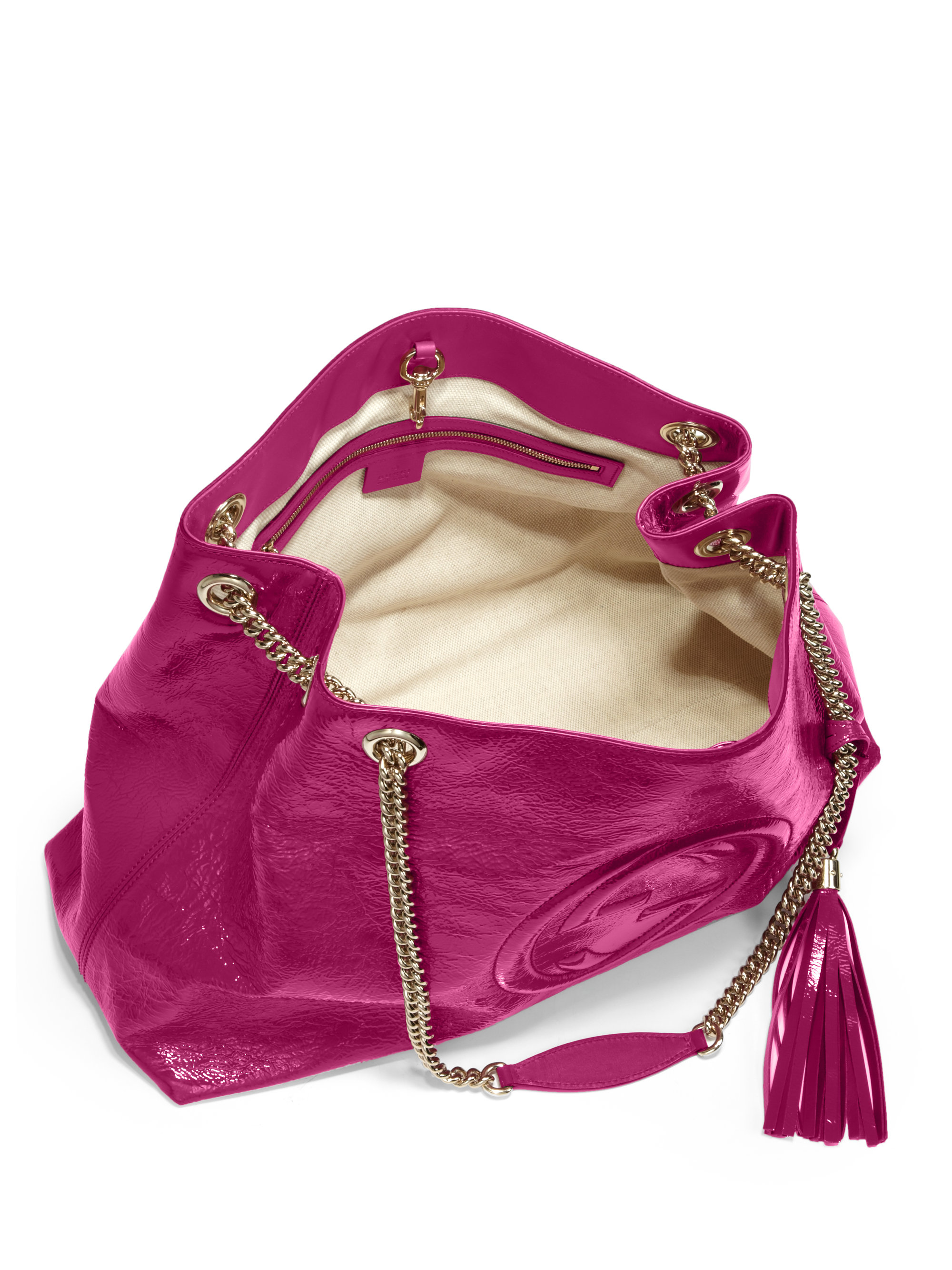 iphone gucci 11 cases Shoulder Bag Patent Leather Lyst Gucci Soho Pink in iphone gucci 11 cases Shoulder Bag Patent Leather Lyst Gucci Soho Pink in