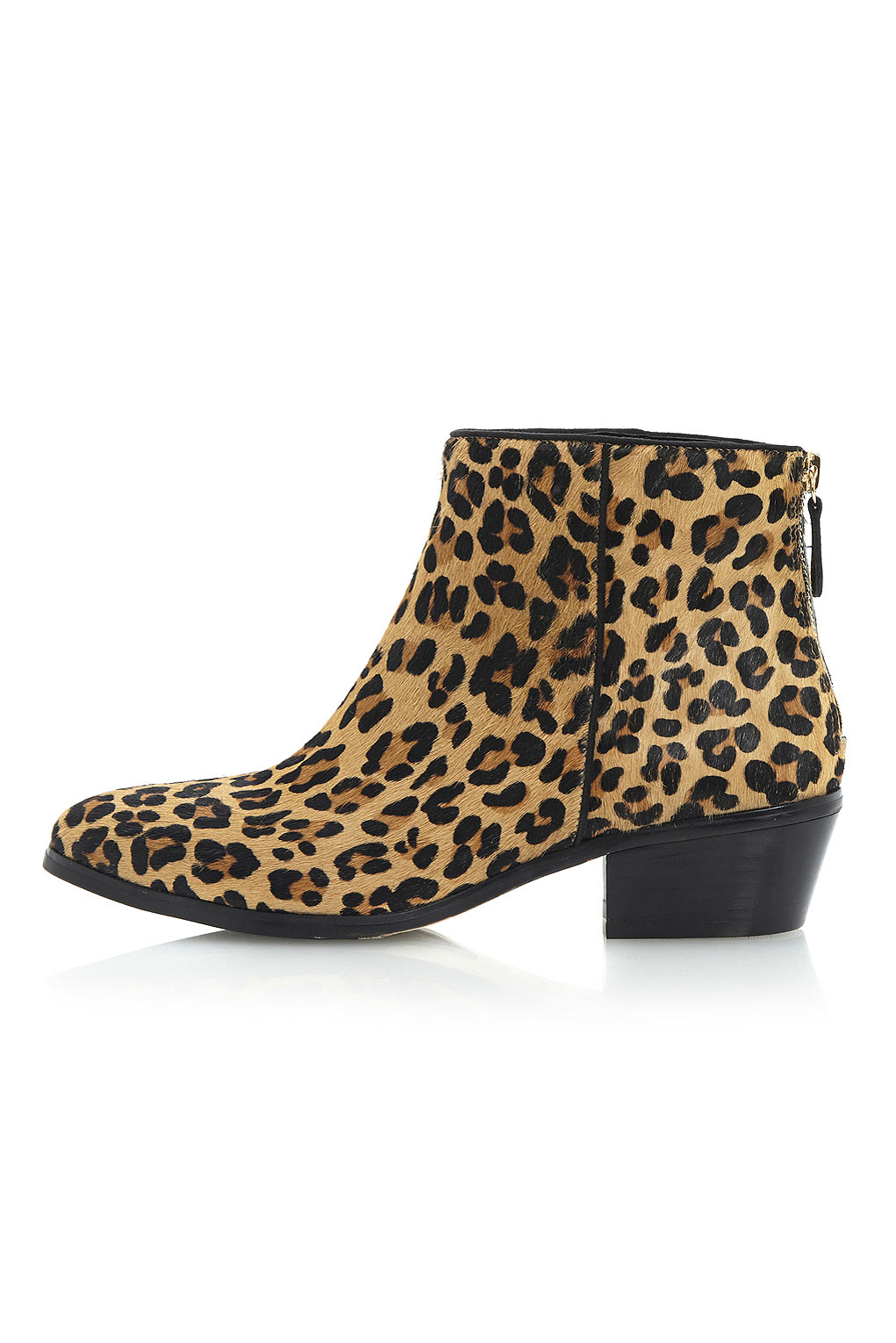 Topshop Peopard Pony Leopard Print Ankle Boots By Dune in Animal (MULTI ...