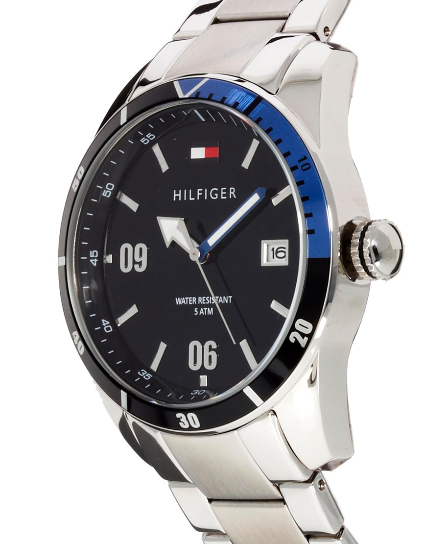 Lyst - G-shock Tommy Hilfiger Stainless Steel Black Dial Watch in ...