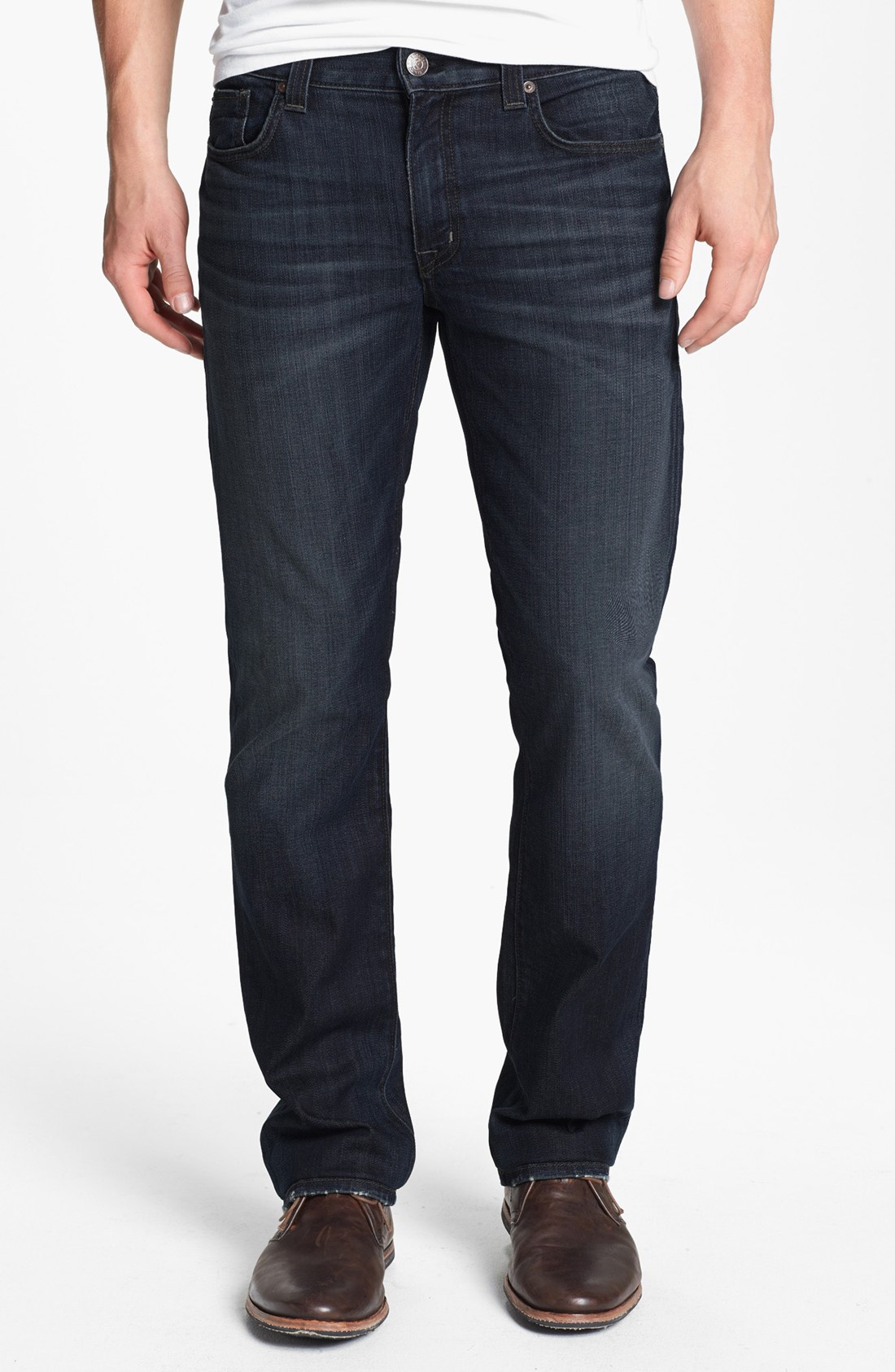 Fidelity Denim Straight Leg Jeans in Blue for Men (Blue Tar) | Lyst