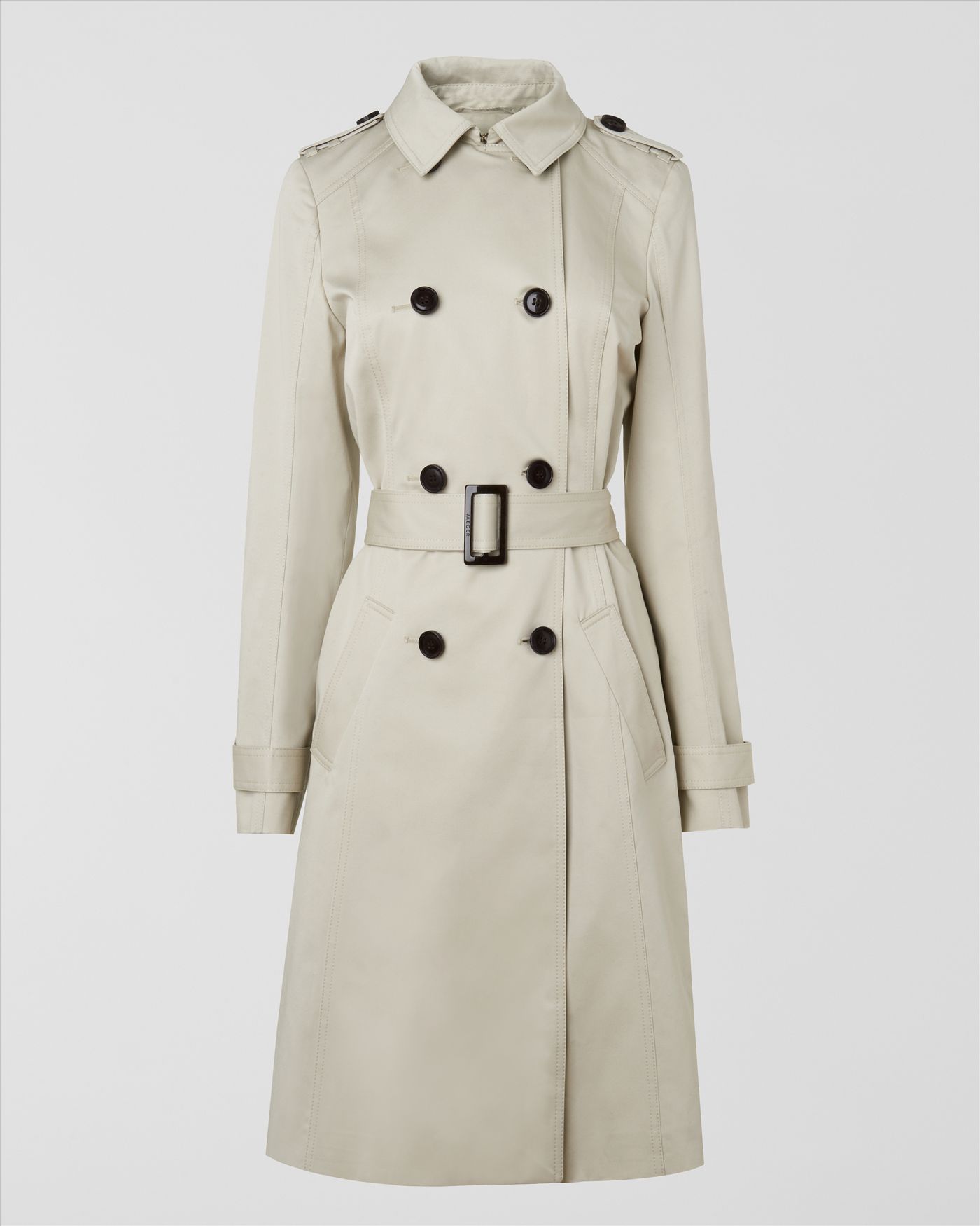 Jaeger Classic Trench Coat in Gray (Camel) | Lyst