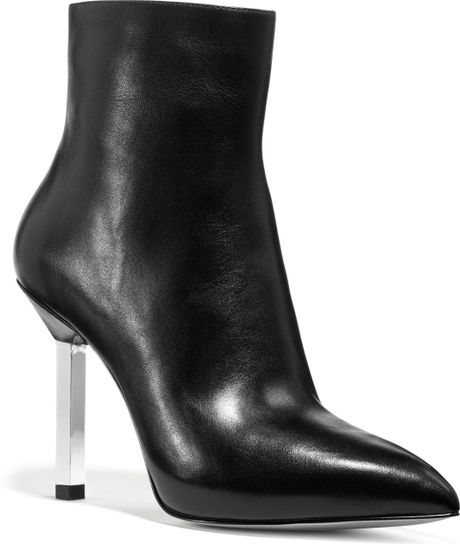 Michael Kors Michael Sonja Leather Boot in Black | Lyst