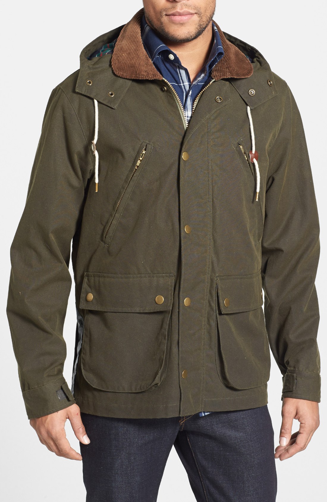 Gant Rugger Wax Your Back Waxed Cotton Field Jacket in Green for Men ...