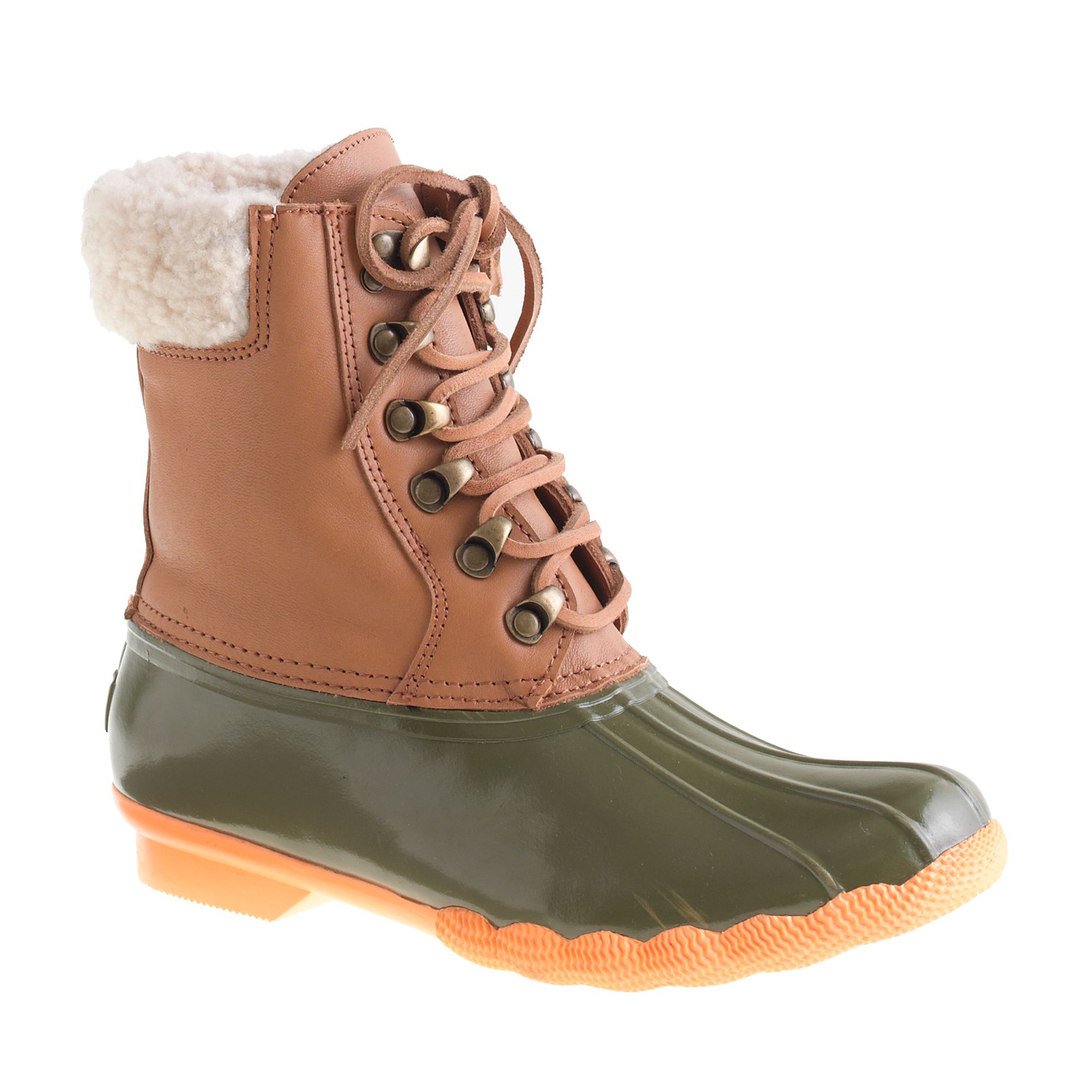 Lyst - J.Crew Sperry Topsider For Leather Shearwater Boots in Brown