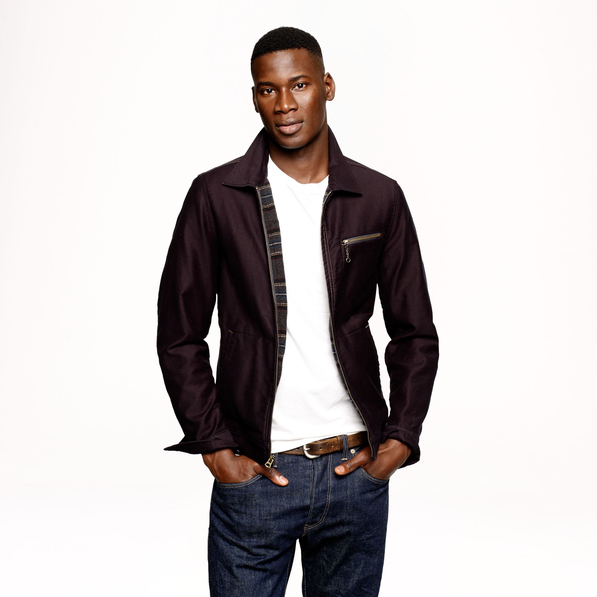 J.crew Wallace Barnes Blanketlined Work Jacket in Brown for Men | Lyst