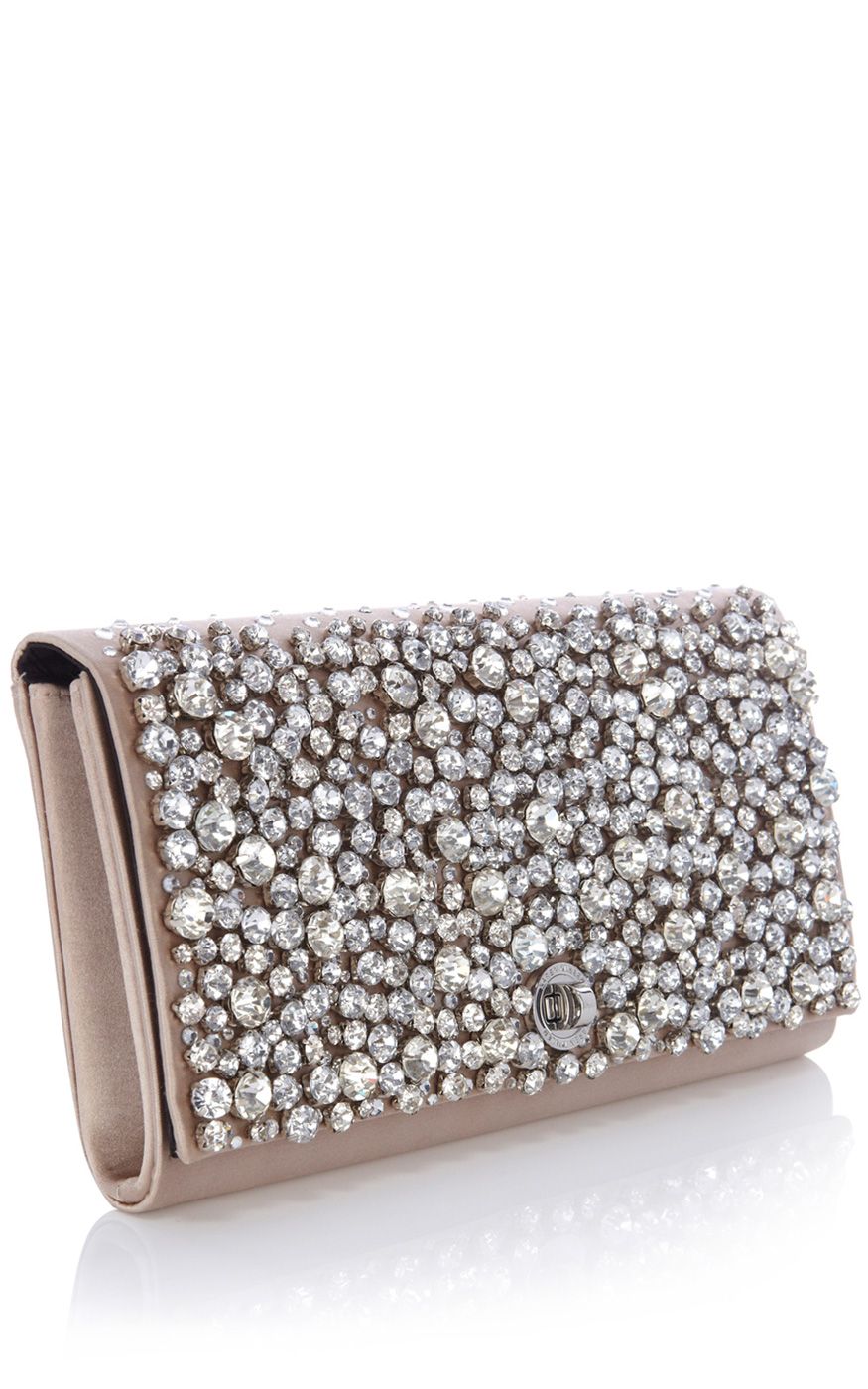 karen millen gold clutch