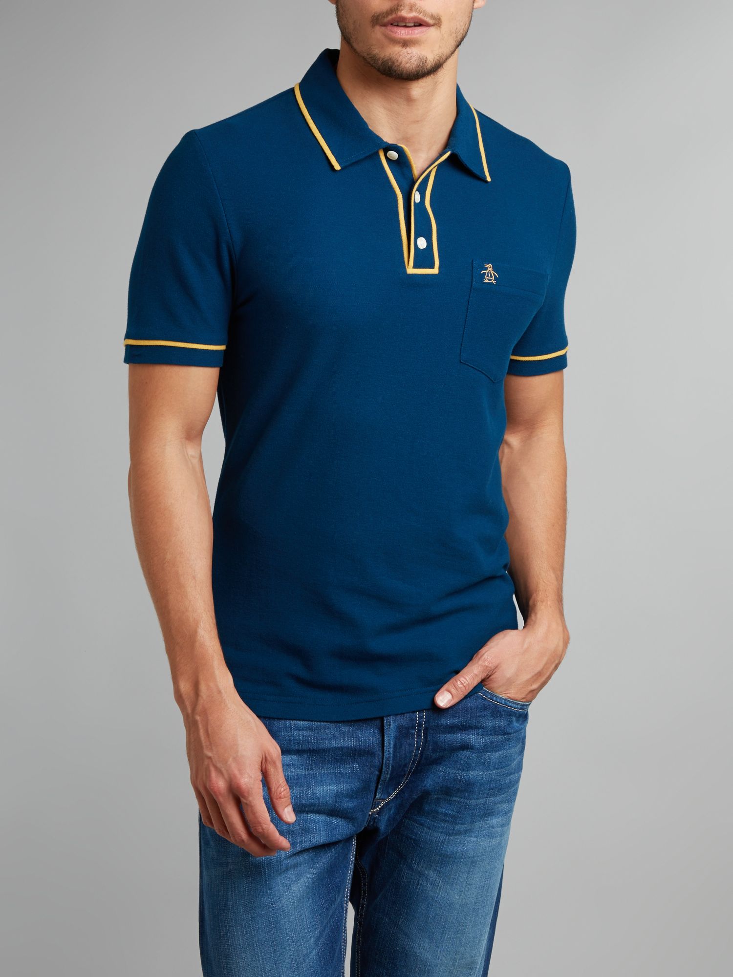  Original  penguin Earl Polo  Shirt  in Blue for Men Lyst