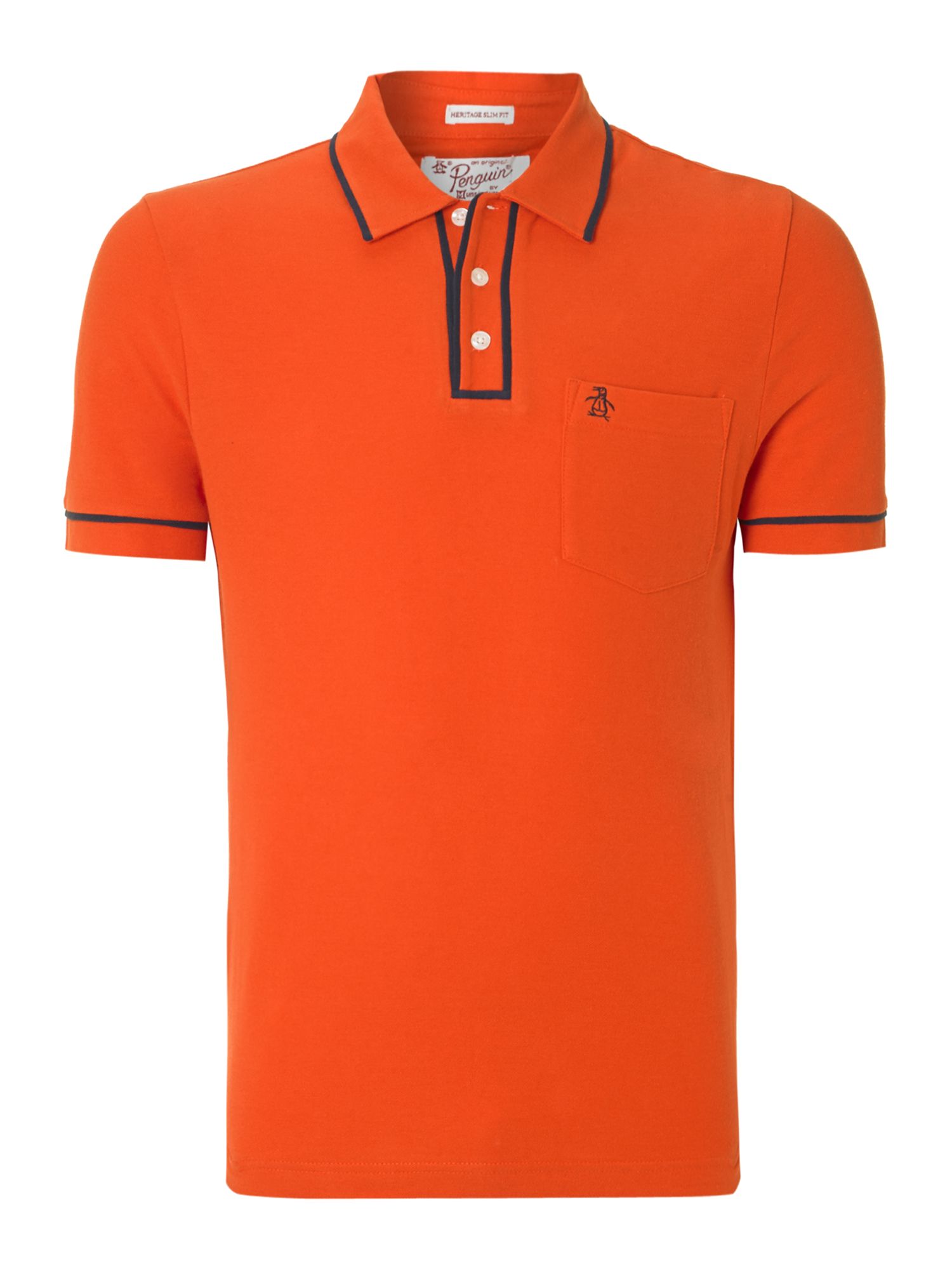Original Penguin Earl Polo Shirt in Orange for Men (Pumpkin) | Lyst