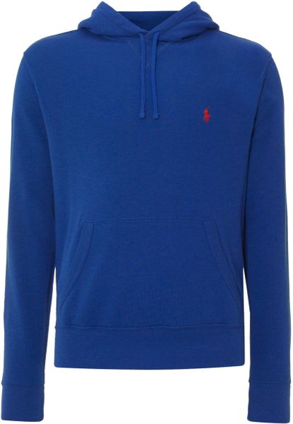 Polo Ralph Lauren Classic Hooded Sweatshirt in Blue for Men (Royal Blue ...
