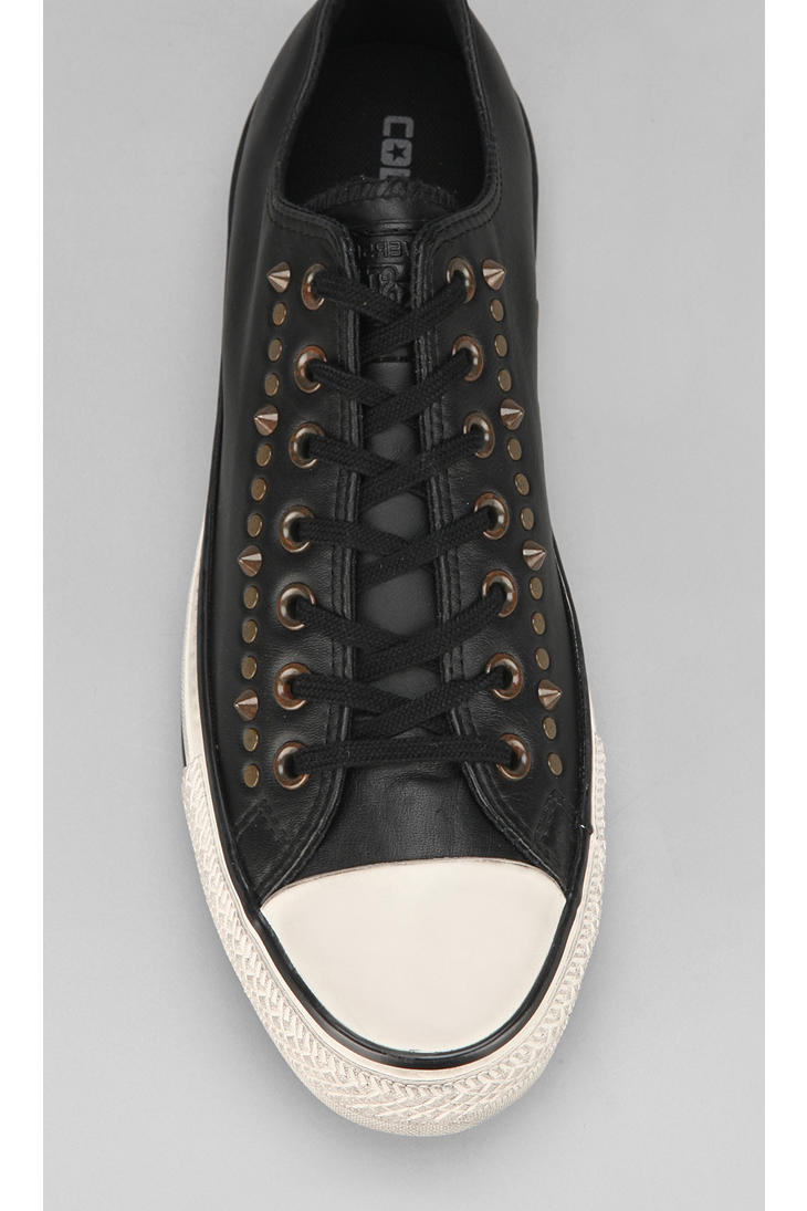 Lyst - Urban Outfitters Converse Chuck Taylor All Star Studded Leather