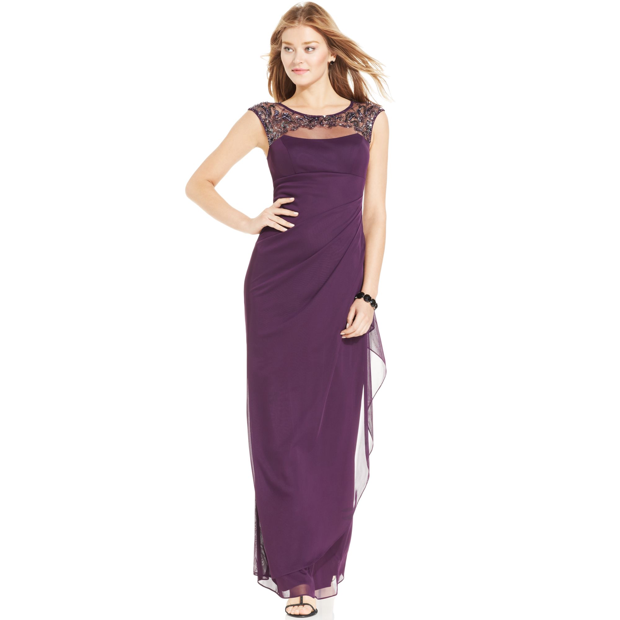 macys plum dress