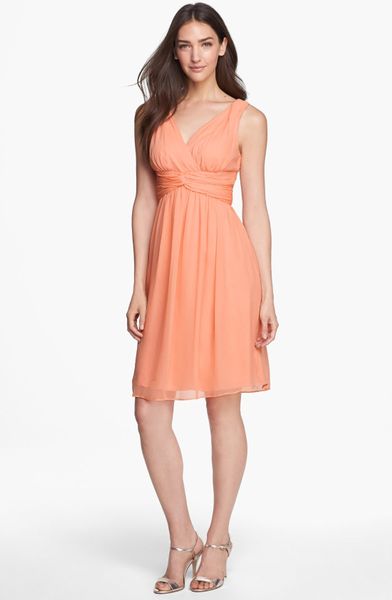 Donna Morgan Peach Fuzz Dress 3