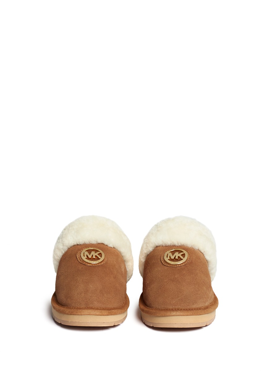 fur michael kors slippers