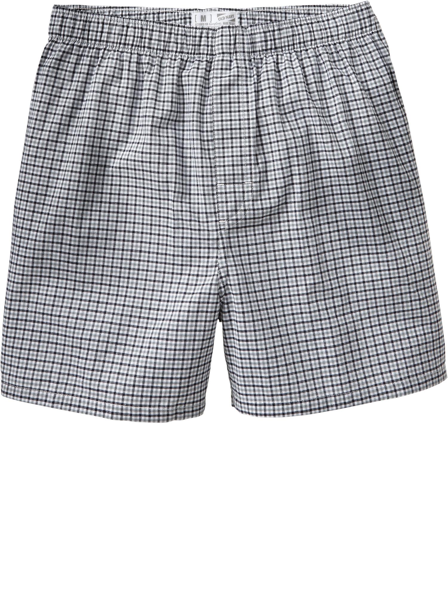 Old Navy Patterned Boxers in Gray for Men (Blue Check) | Lyst