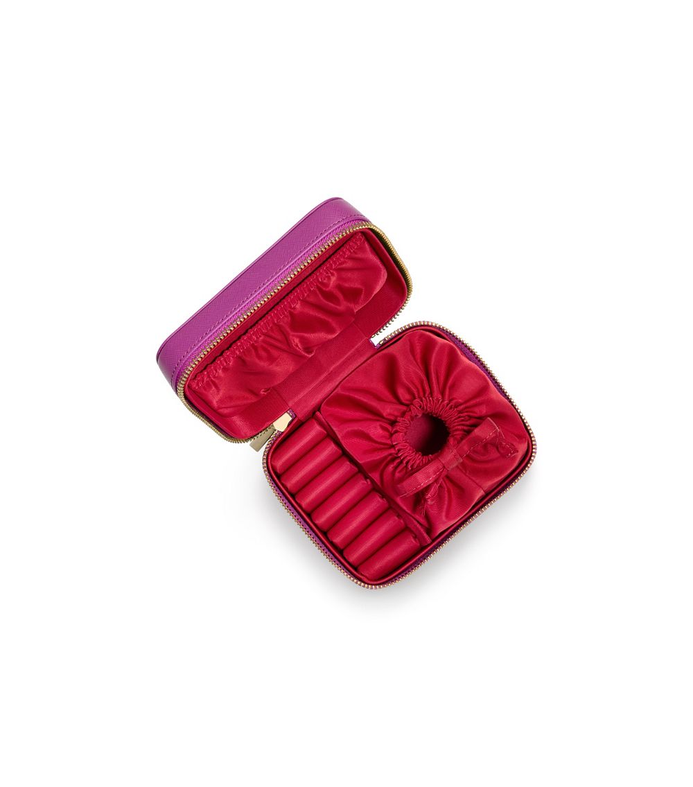Lyst Tory Burch Robinson Zip Jewelry Case in Purple