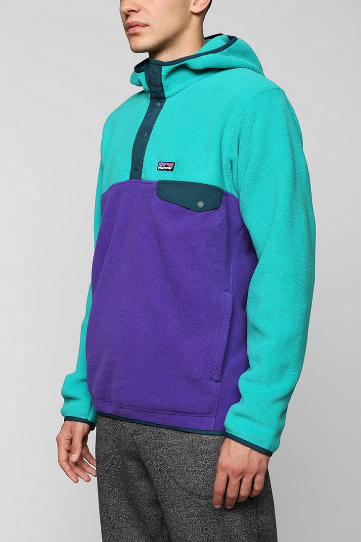 Lyst Patagonia Halfsnap Pullover Hooded Sweatshirt in