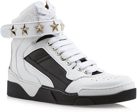 Givenchy Star Strap High Top Trainers in White for Men | Lyst