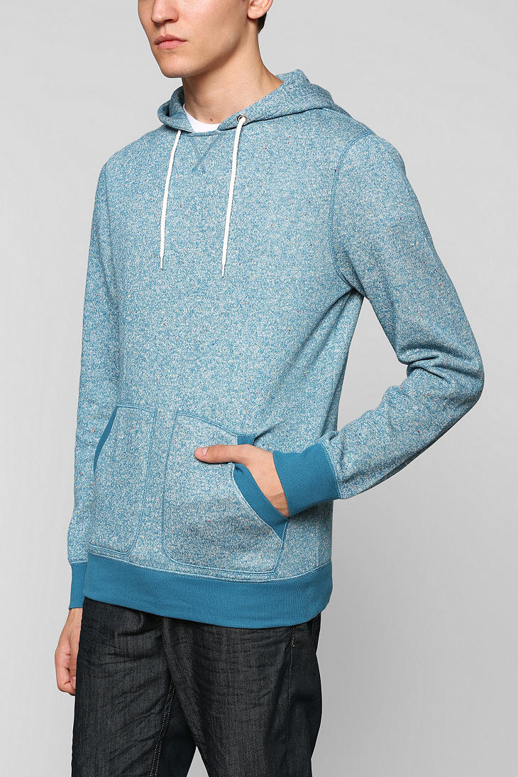 Lyst - Urban outfitters Speckle Nep Pullover Hoodie Sweatshirt in Blue ...