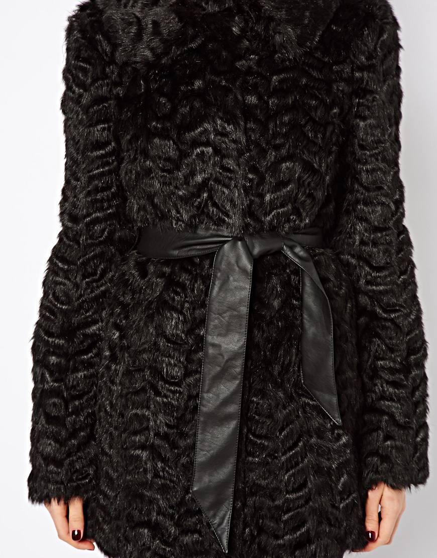 Warehouse Faux Fur Coat Grey Tradingbasis Warehouse Faux Fur Coat Tradingbasis Asos