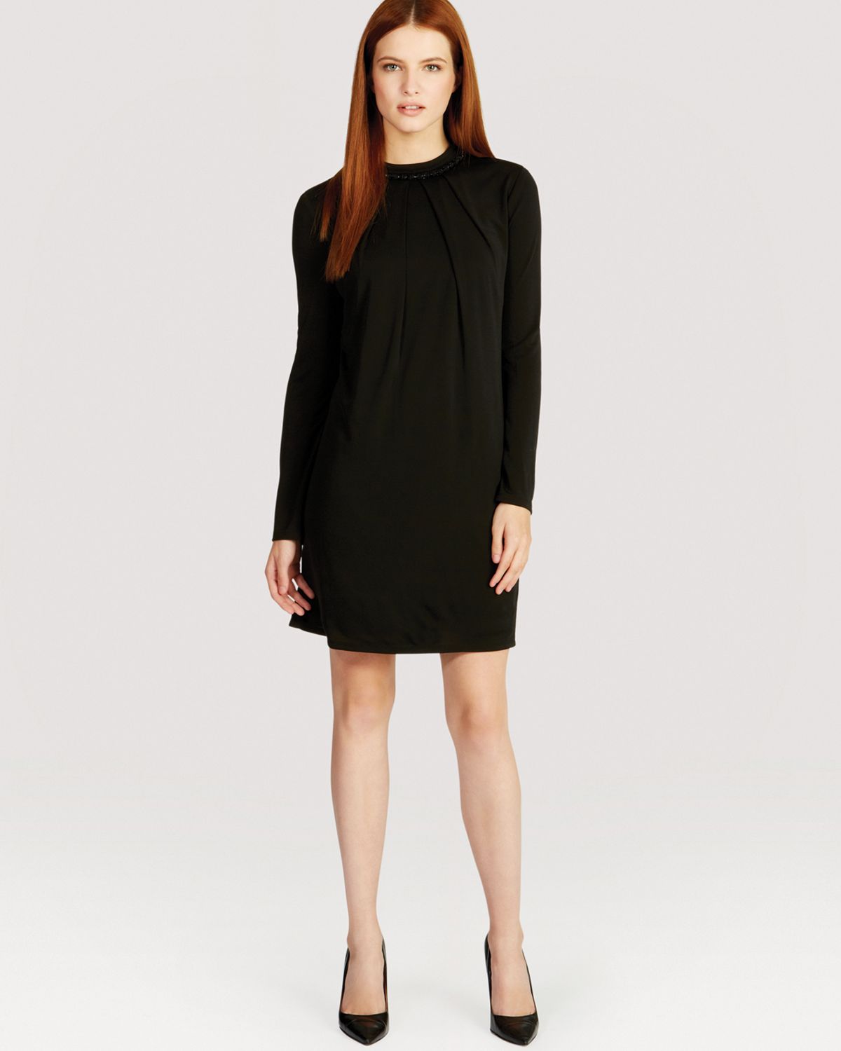 Lyst Coast Jersey Dress Noelle in Black