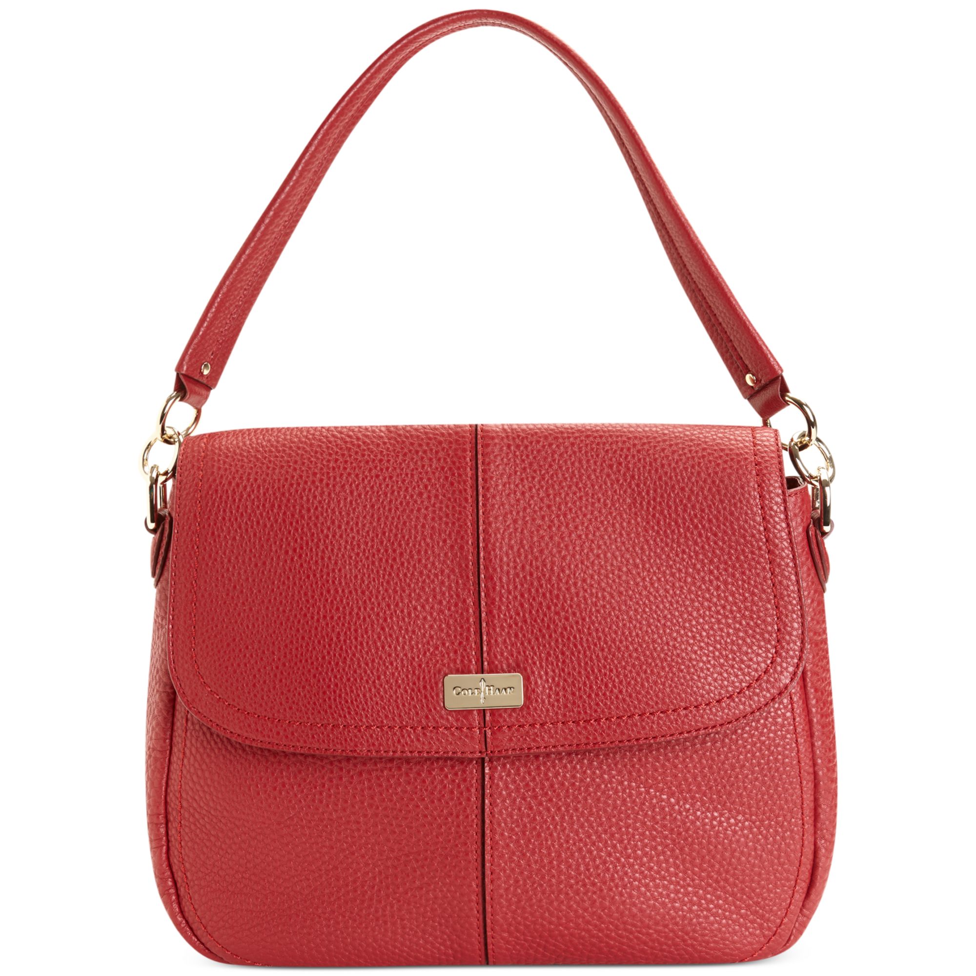 Cole Haan Village Jenna Shoulder Bag in Red (Velvet Red) | Lyst