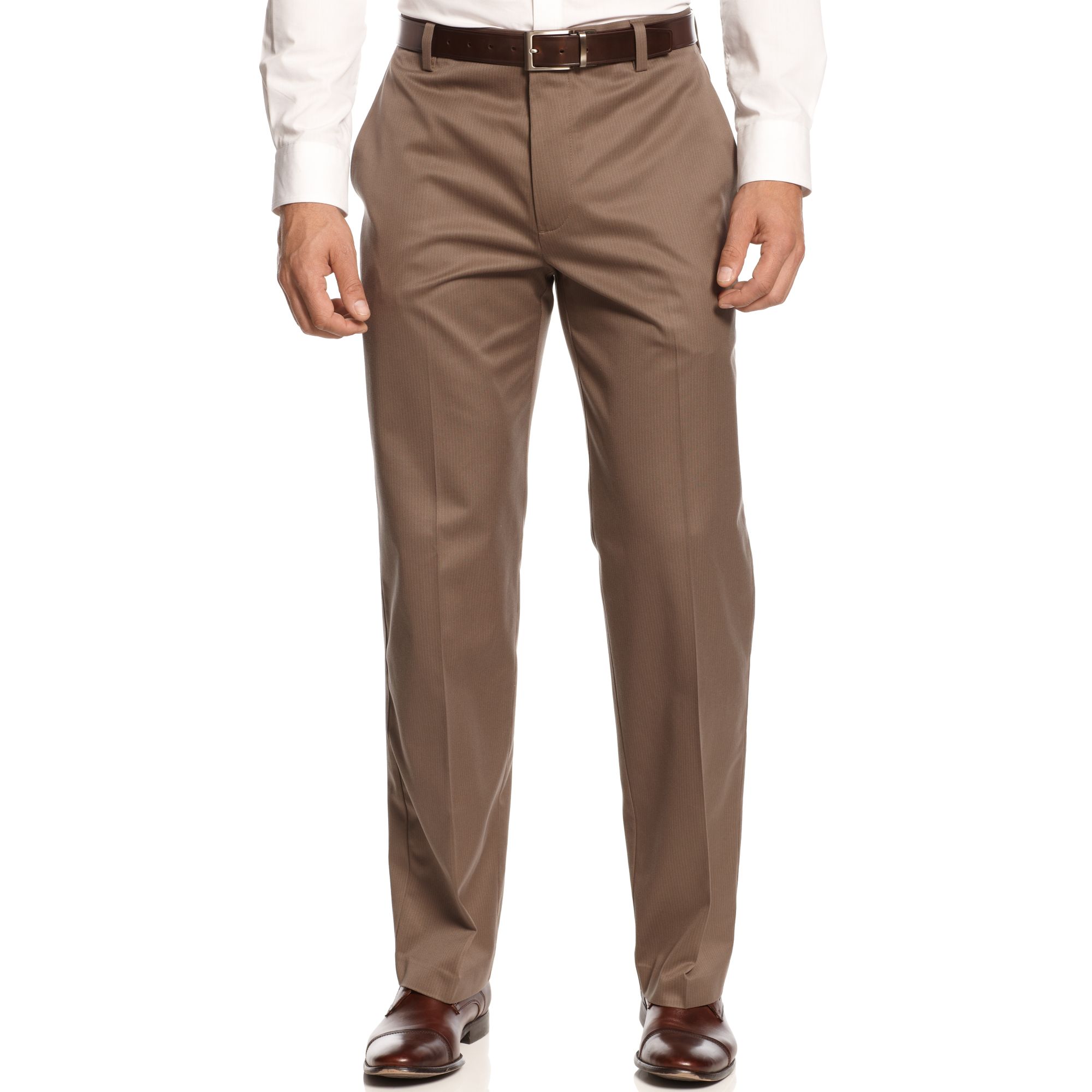 Dockers Discontinued Never Iron Essential Striped Pants in Beige for ...