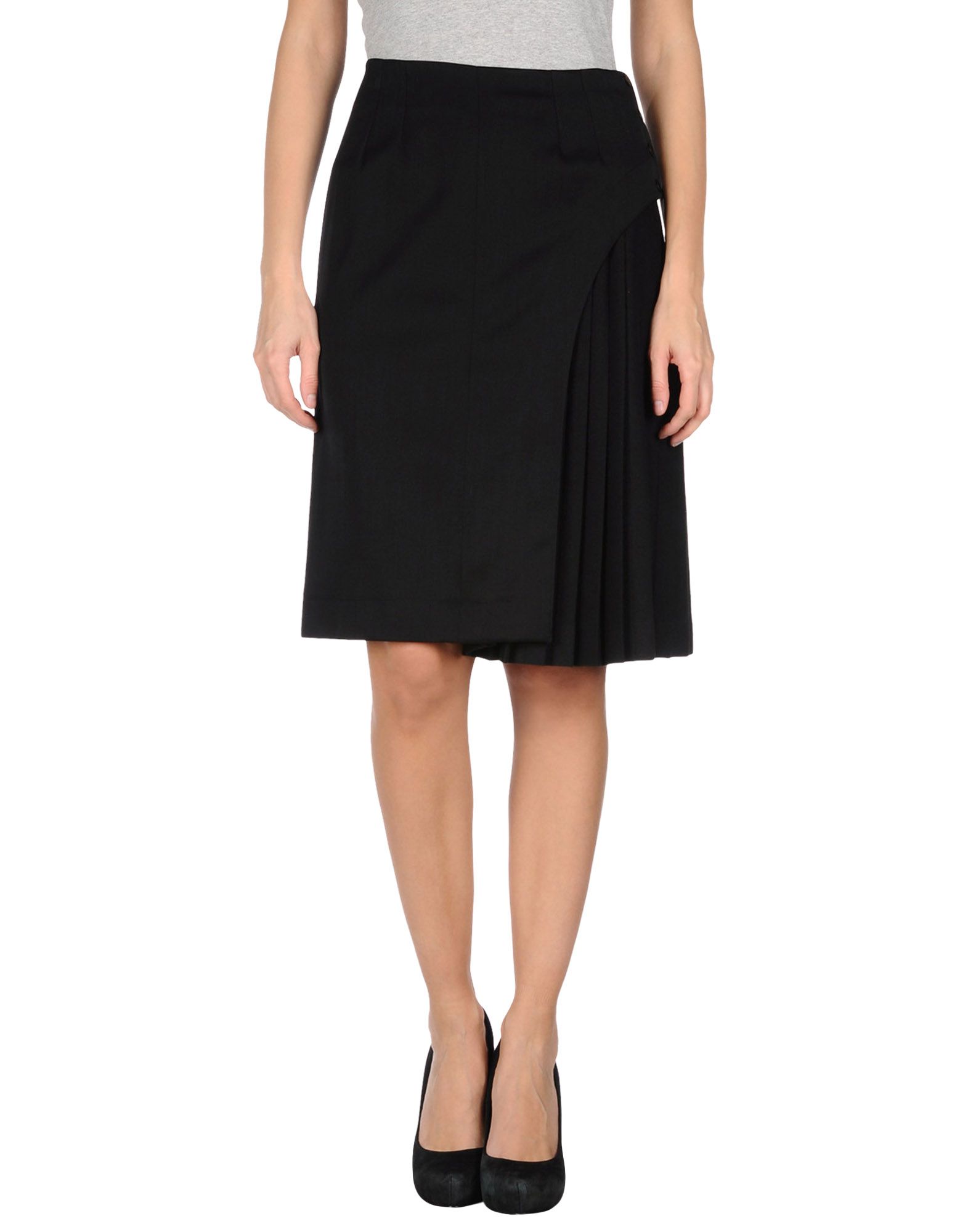 Fendi Knee Length Skirt in Black - Save 52% | Lyst